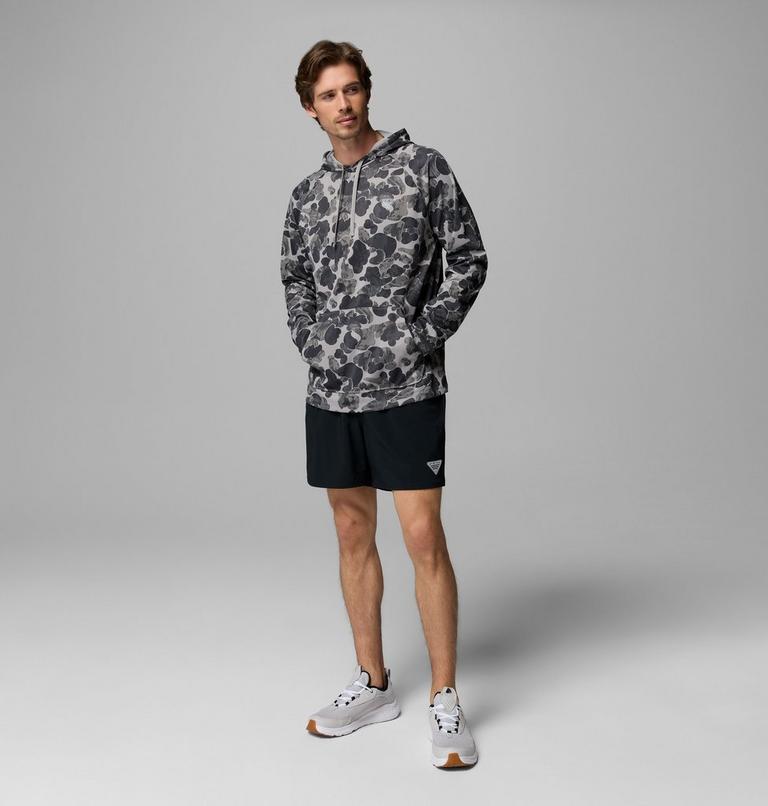 Men's Wild Cast Camp Technical Hoodie, Color: Ti Titanium Deltawoods, image 2