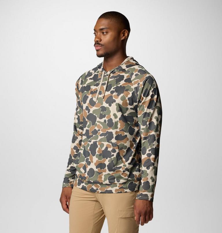 Men's Wild Cast Camp Technical Hoodie, Color: Fossil Deltahunter Camo, image 4
