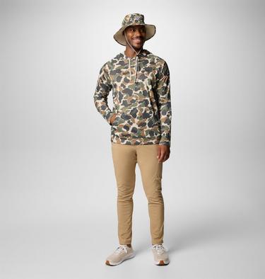 Men's Wild Cast Camp Technical Hoodie, Color: Fossil Deltahunter Camo, image 4