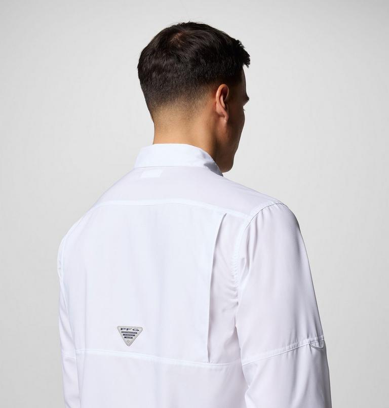 Men's PFG Blood and Guts V Long Sleeve Shirt, Color: White, image 6