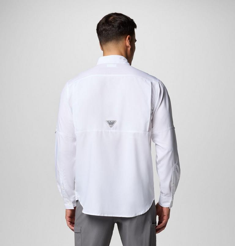 Men's PFG Blood and Guts V Long Sleeve Shirt, Color: White, image 3