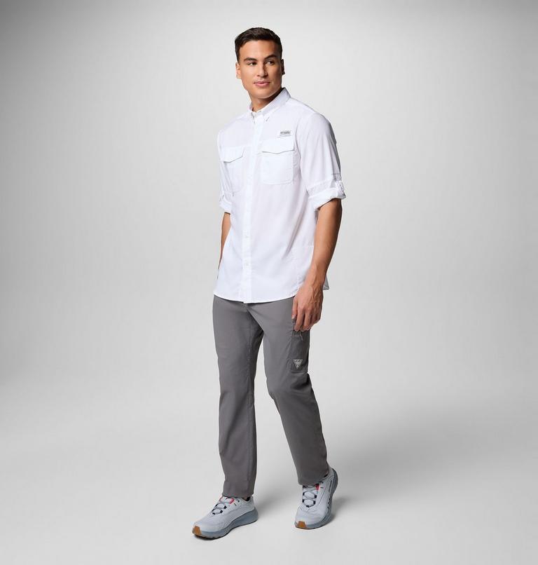 Men's PFG Blood and Guts V Long Sleeve Shirt, Color: White, image 2