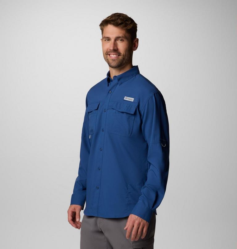 Men's PFG Blood and Guts V Long Sleeve Shirt, Color: Carbon, image 4