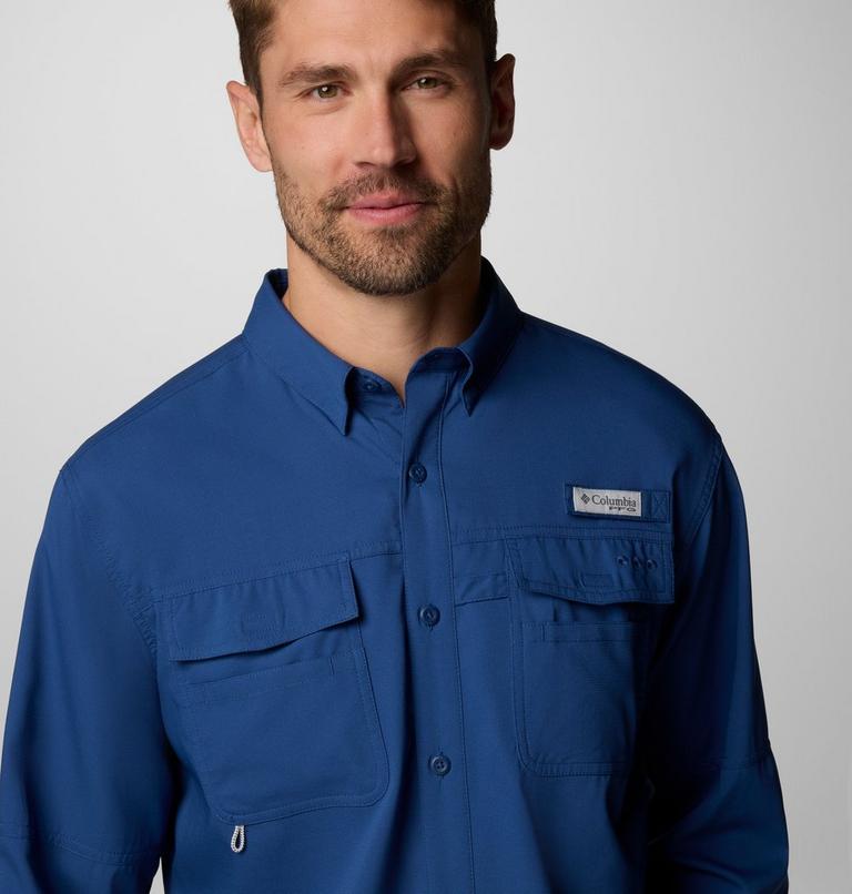 Men's PFG Blood and Guts V Long Sleeve Shirt, Color: Carbon, image 5