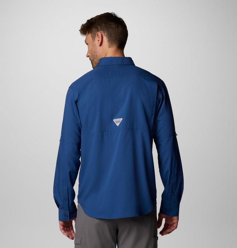 Men's PFG Blood and Guts V Long Sleeve Shirt, Color: Carbon, image 3