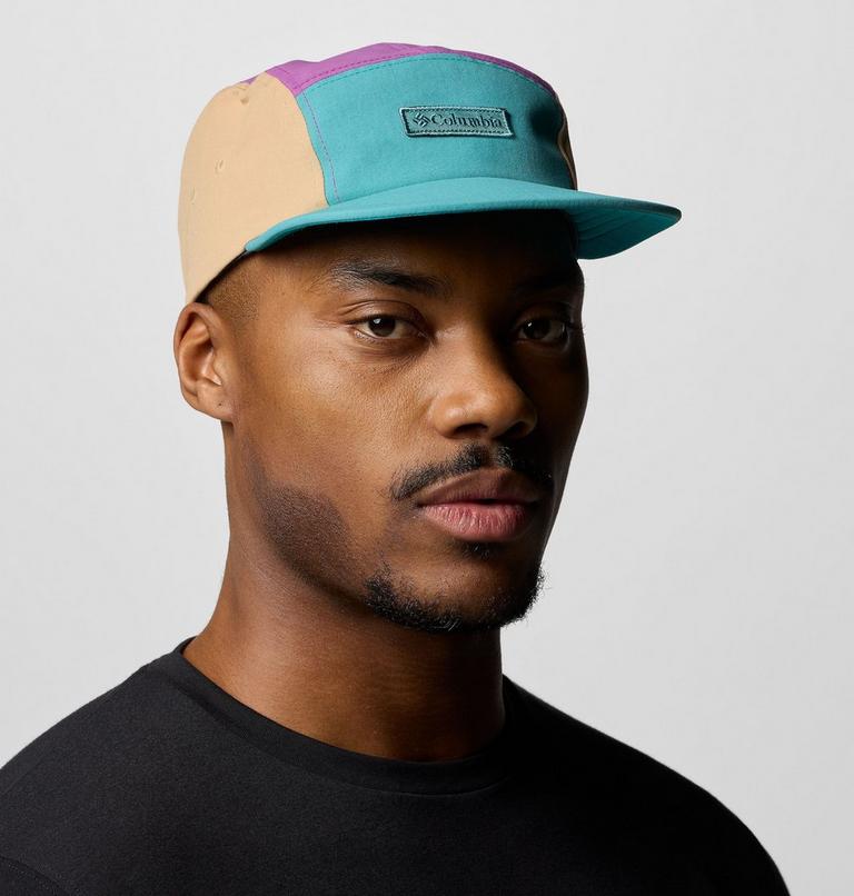 Creek Side 5 Panel Hat, Color: Teal, Razzle, Canoe, image 3