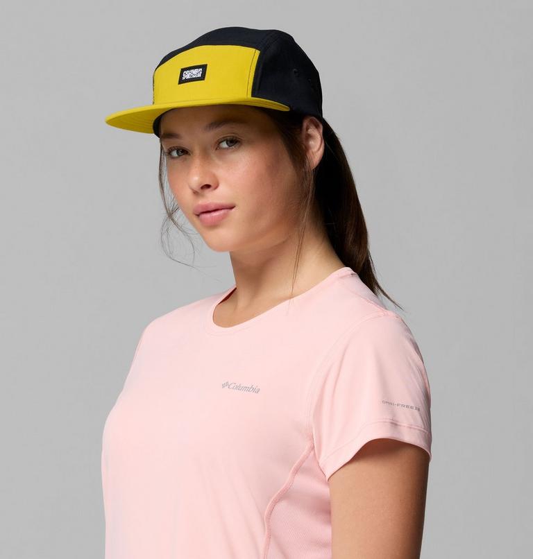 Gorra unisex Creek Side de 5 paneles, Color: Antique Moss, Black, Wavy Columbia, image 5