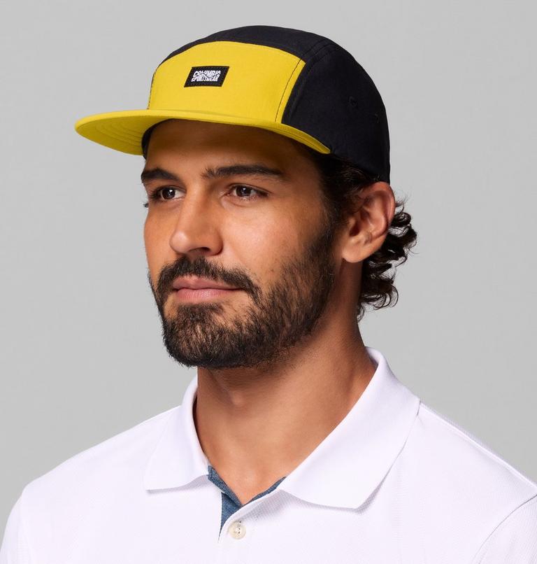 Gorra unisex Creek Side de 5 paneles, Color: Antique Moss, Black, Wavy Columbia, image 3