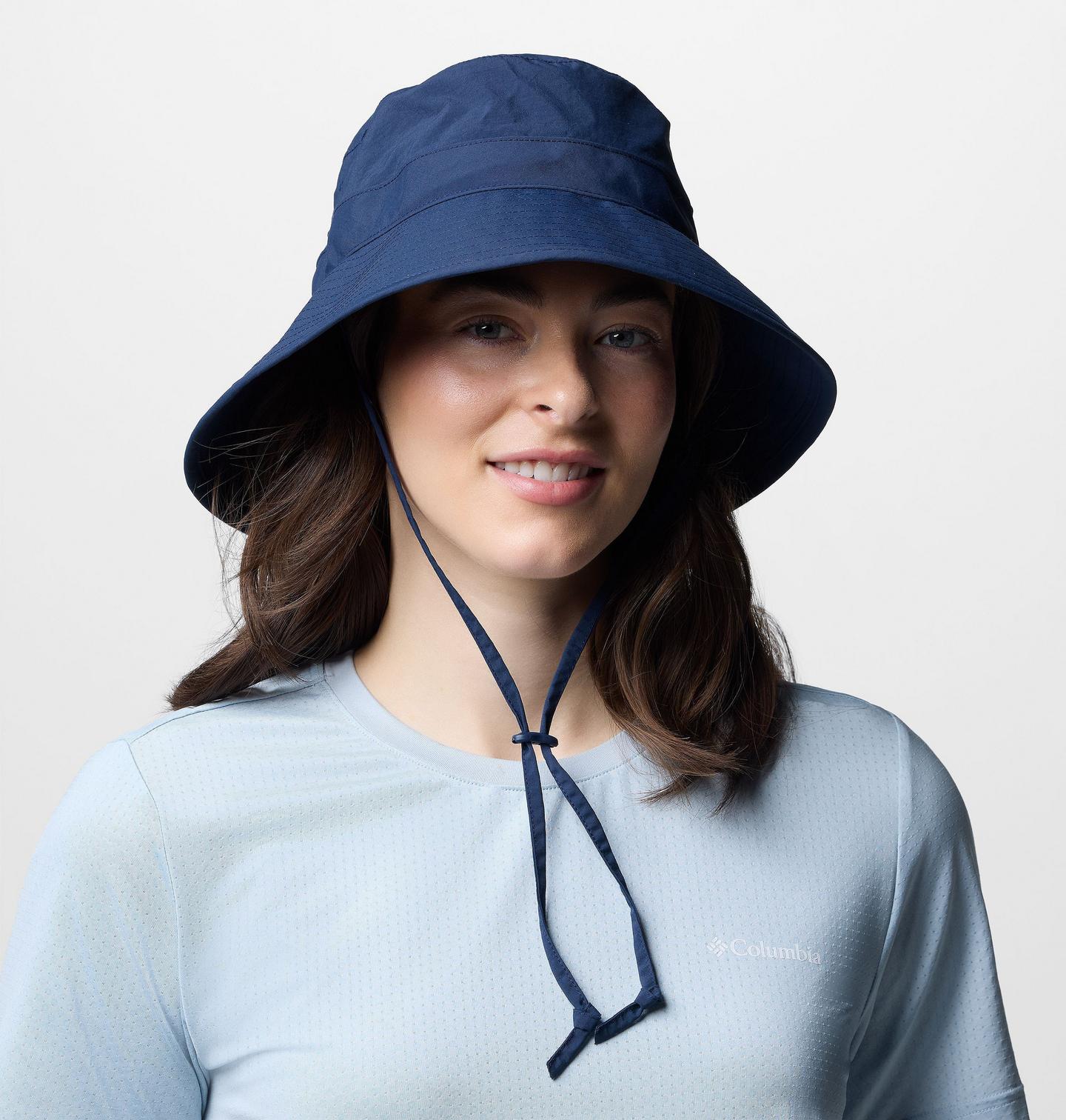 Женский головной убор Columbia Diamond Crest Sun Hat, цвет: Тёмно-синий — фото 2