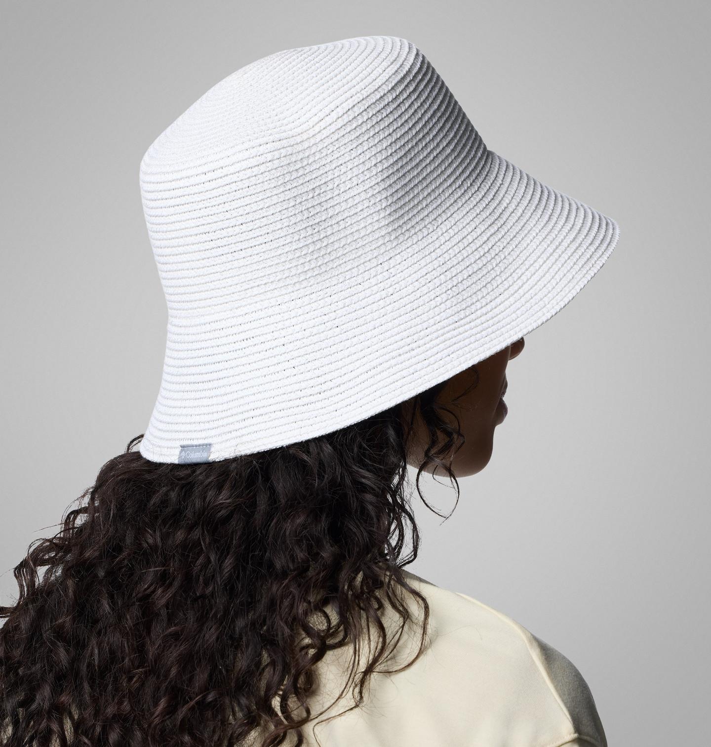 Женская панама Columbia Global Adventure Packable Bucket Hat, цвет: Белый — фото 3