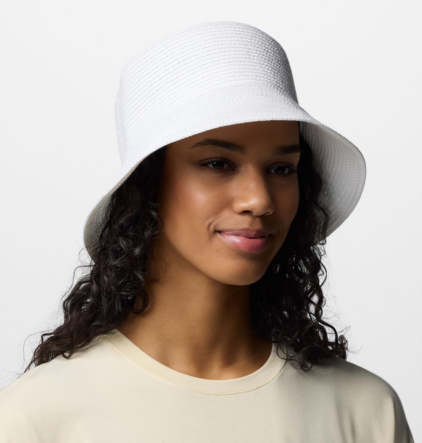 Женская панама Columbia Global Adventure Packable Bucket Hat, цвет: Белый — фото 2