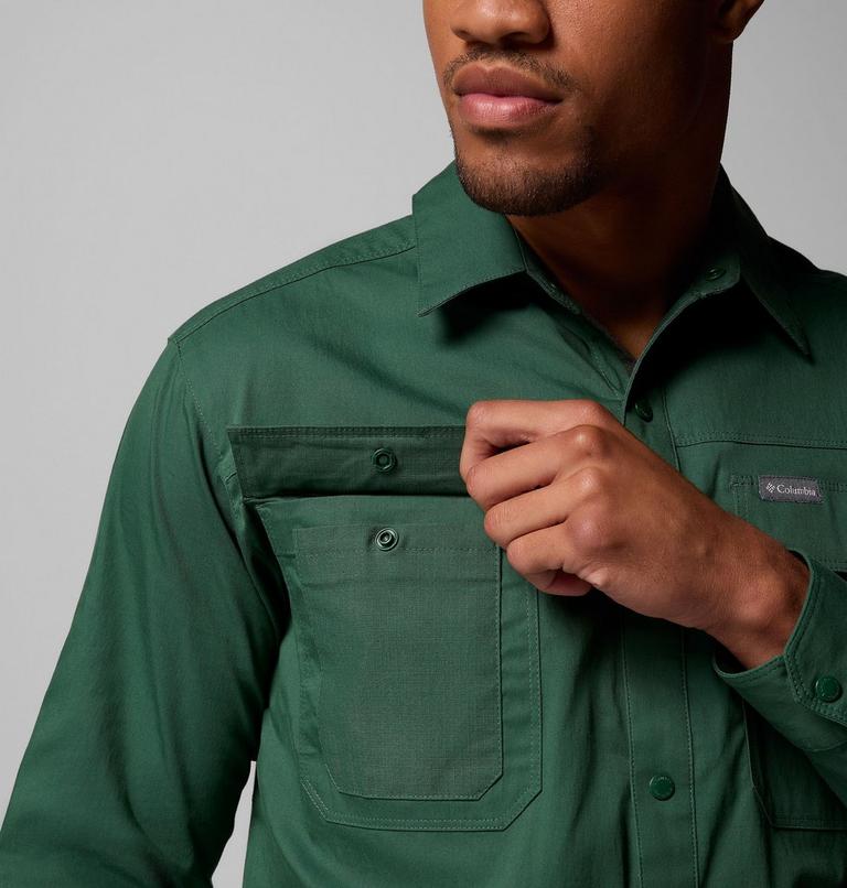 Men's Landroamer Twill Shirt, Color: Rain Forest, image 7