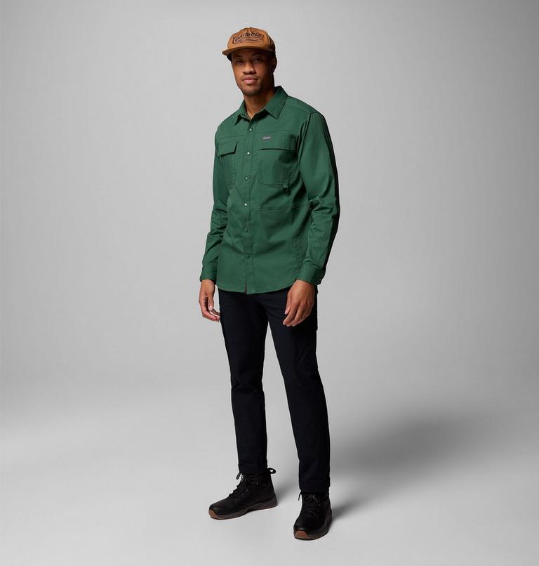 Men's Landroamer Twill Shirt, Color: Rain Forest, image 2