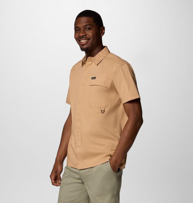 Camisa de sarga de manga corta Landroamer para hombre, Color: Canoe, image 3