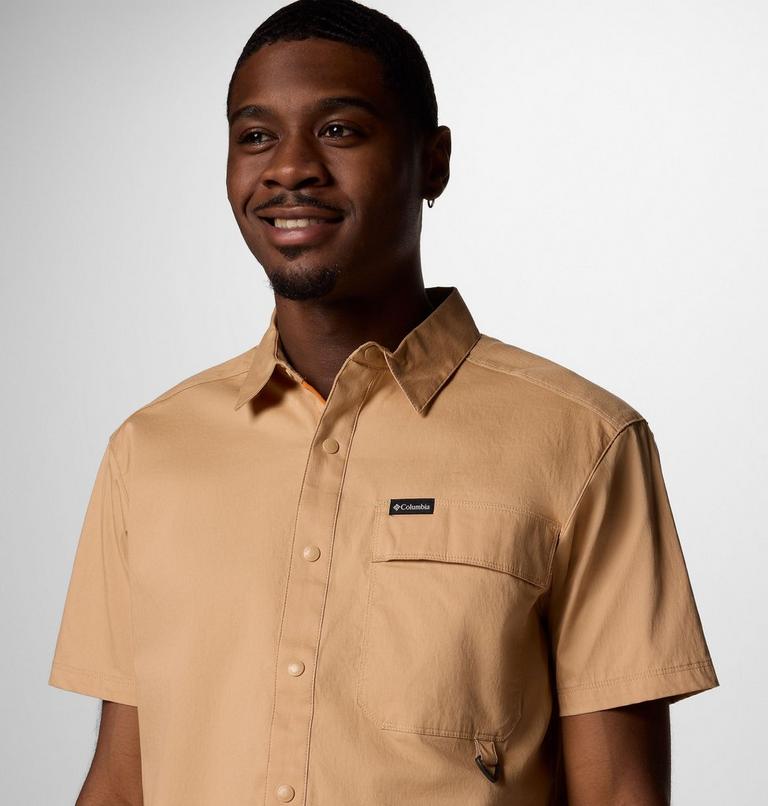 Camisa de sarga de manga corta Landroamer para hombre, Color: Canoe, image 4