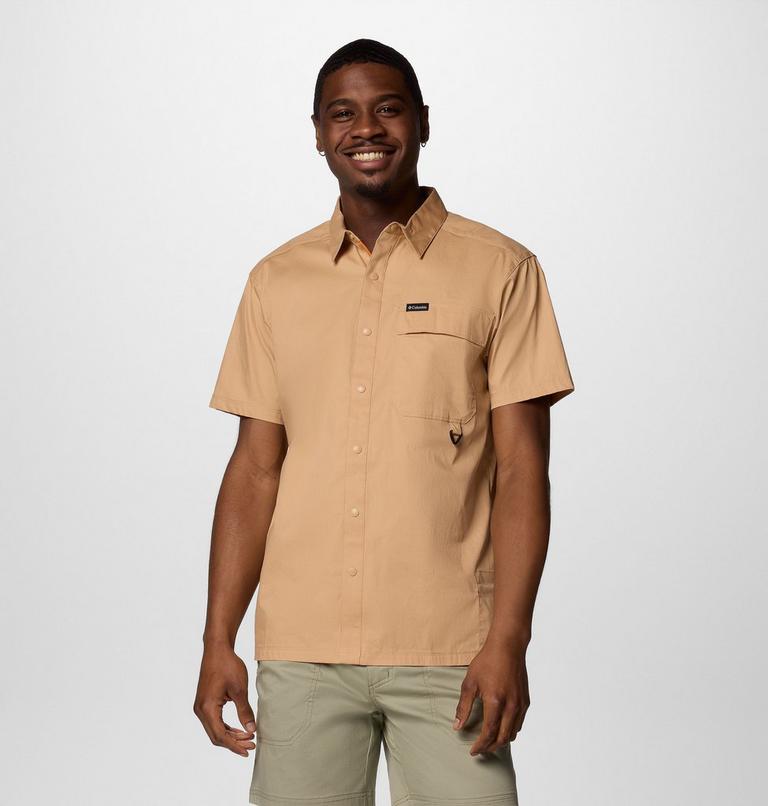 Camisa de sarga de manga corta Landroamer para hombre, Color: Canoe, image 1