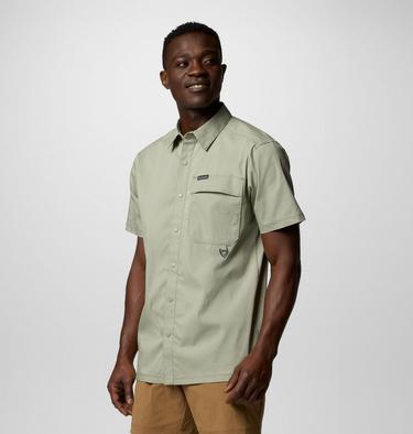 Men's Landroamer Twill Short Sleeve Shirt, Color: Safari, image 8