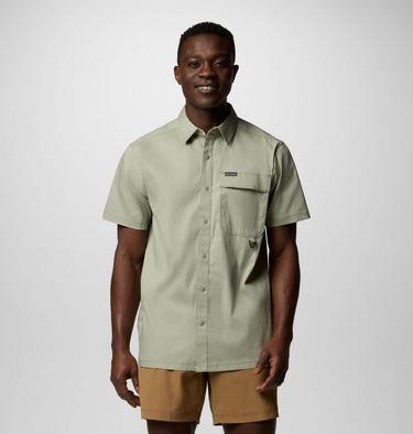 Men's Landroamer Twill Short Sleeve Shirt, Color: Safari, image 3