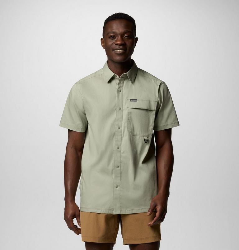 Men's Landroamer Twill Short Sleeve Shirt, Color: Safari, image 1