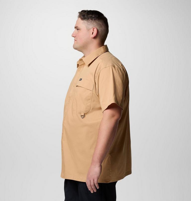 Camisa de sarga de manga corta Landroamer para hombre - Talla grande, Color: Canoe, image 3