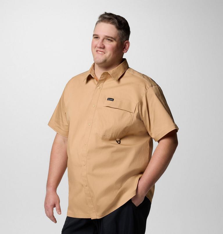 Camisa de sarga de manga corta Landroamer para hombre - Talla grande, Color: Canoe, image 5