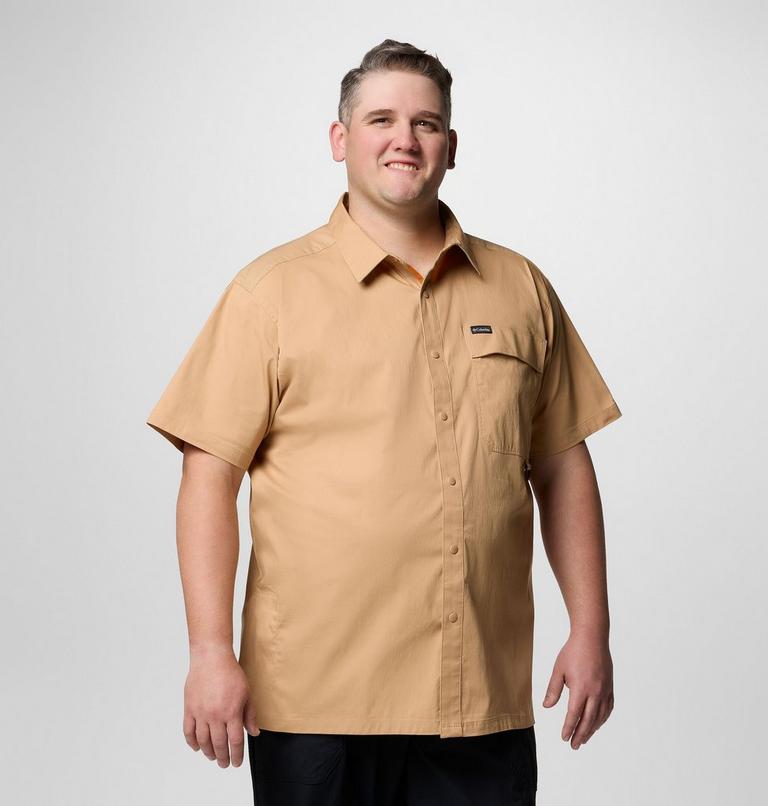 Camisa de sarga de manga corta Landroamer para hombre - Talla grande, Color: Canoe, image 1