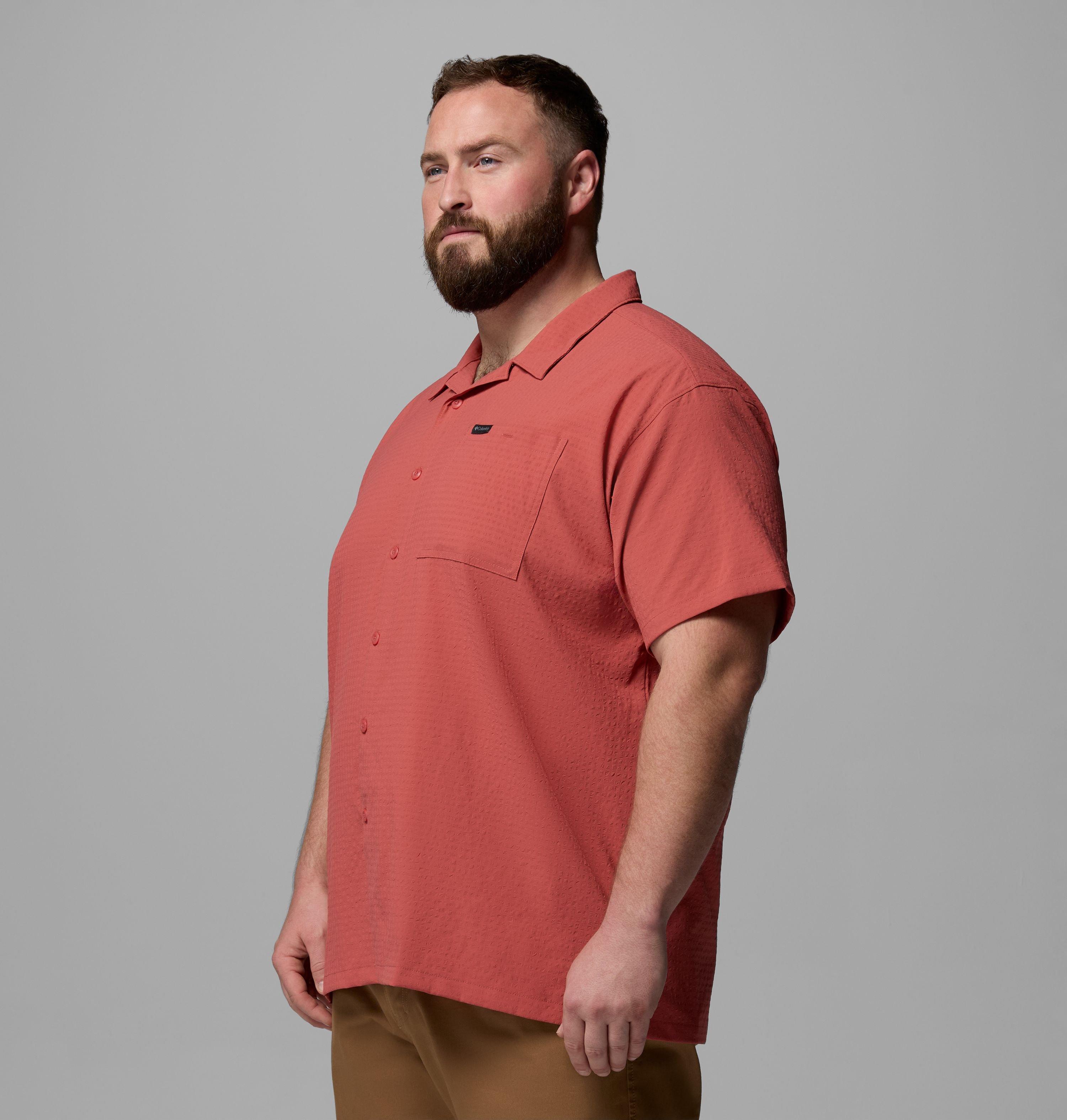 Men's Utilizer Short Sleeve Camp Shirt - Big | 643 | 3X 4