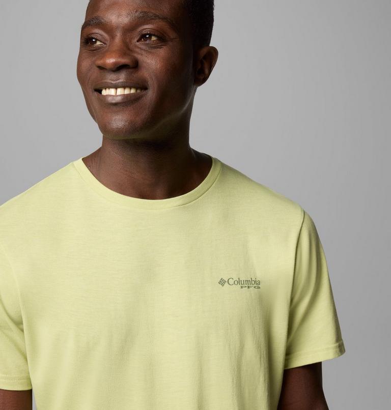 Men's PFG Uncharted Graphic Technical T-Shirt, Color: Pear Heather, PFG Gear Gator, image 5