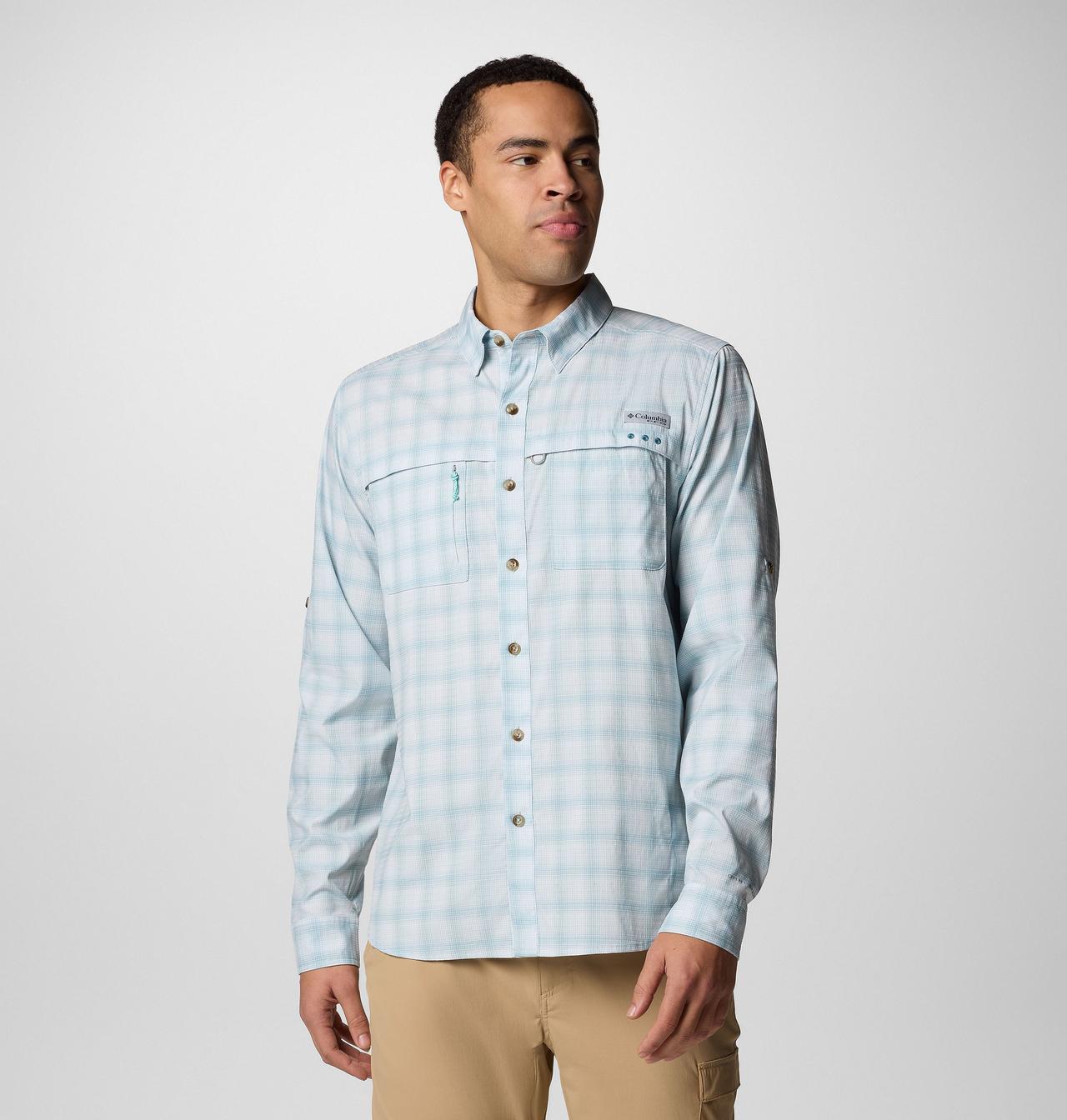 Men's PFG Wild Cast™ Performance Yarn Dye Long Sleeve Shirt 1