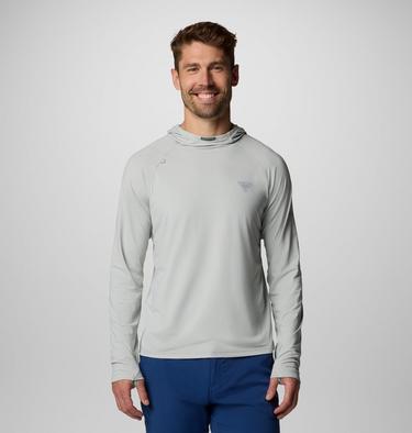 Men's Wild Cast Sun Hoodie, Color: Cool Grey, image 1
