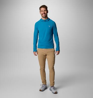 Men's Wild Cast Sun Hoodie, Color: Blue Echo, image 10