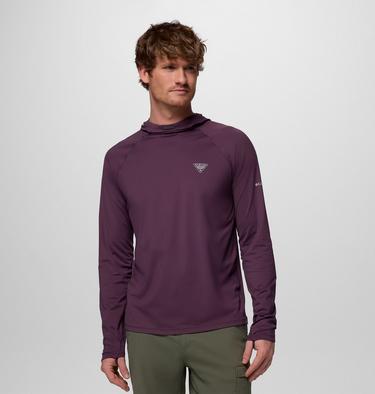 Men's Wild Cast Sun Hoodie, Color: Dusty Purple, image 5