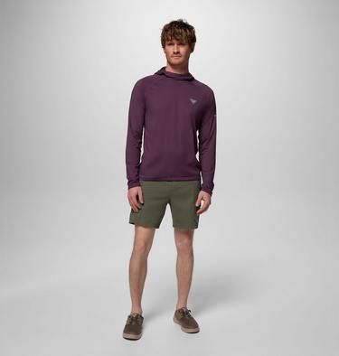 Men's Wild Cast Sun Hoodie, Color: Dusty Purple, image 6