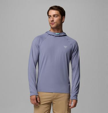 Men's Wild Cast Sun Hoodie, Color: New Moon, image 3