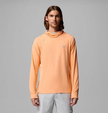 Men's Wild Cast Sun Hoodie, Color: Bright Nectar, image 7