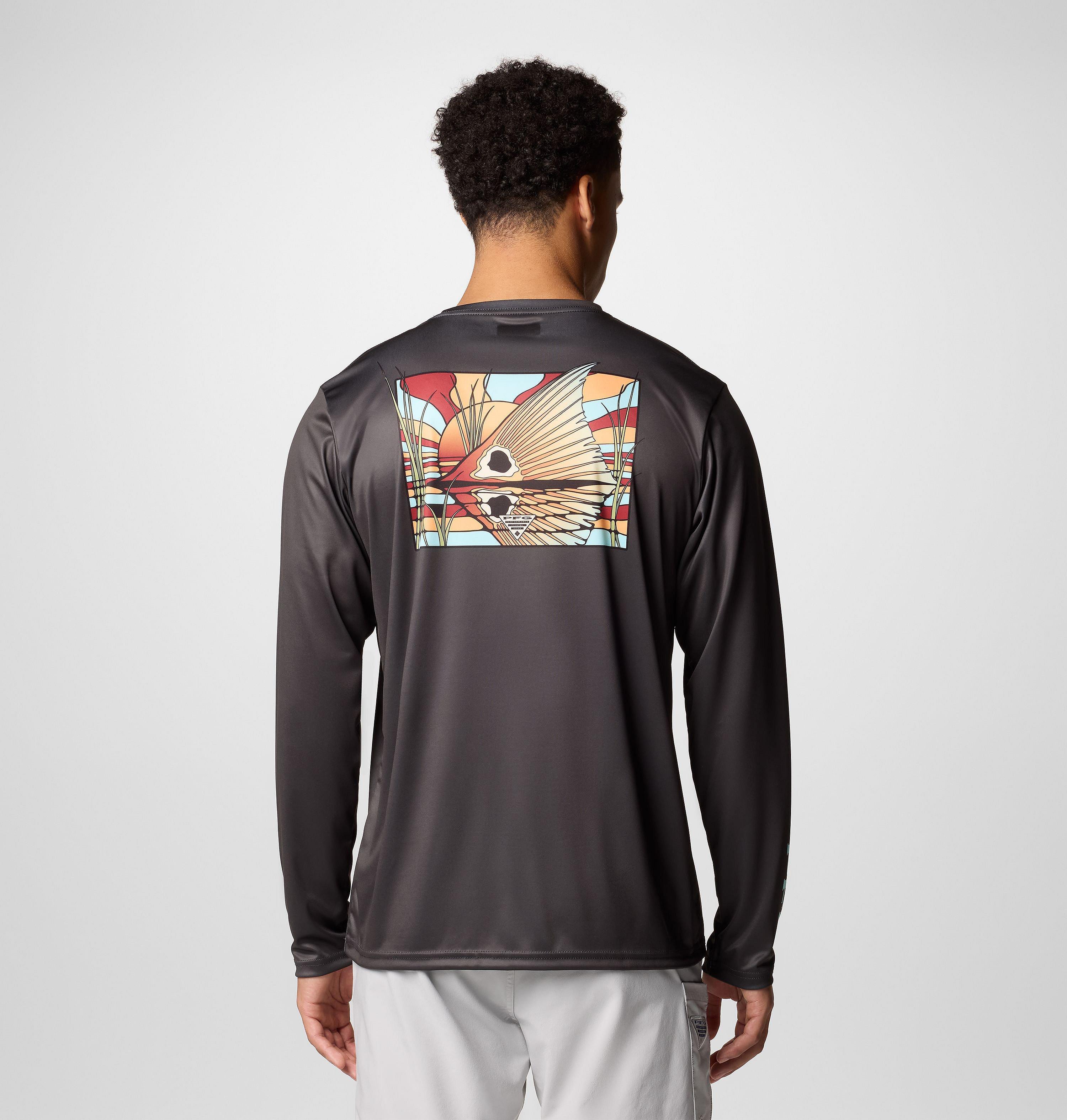 Columbia Men's Terminal Tackle PFG  Fish Shine Long Sleeve Shirt-