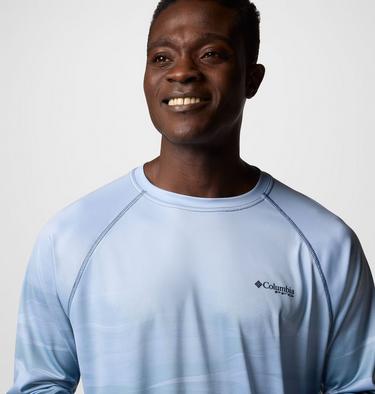 Men's Super Terminal Tackle PFG Fade Long Sleeve T-Shirt, Color: Collegiate Navy, Obsidian FOTW Permit, image 4