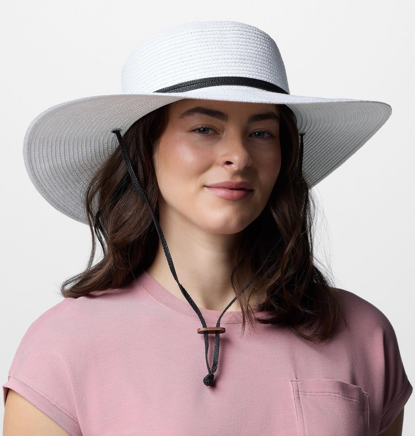 Женский головной убор Columbia Global Adventure Packable Hat III, цвет: Белый — фото 2