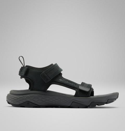 Мужские сандалии Columbia Peakfreak Rush Leather Sandal, цвет: Чёрный / Серый
