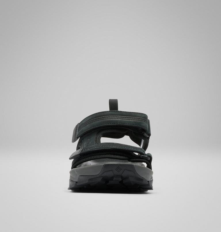 Men's Peakfreak Rush Leather Sandal, Color: Black, Dark Grey, image 8