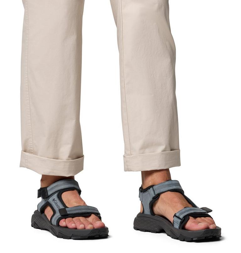 Men's Peakfreak Rush Sandal LEA, Color: Graphite, Mango, image 10