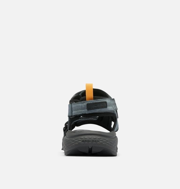 Men's Peakfreak Rush Sandal LEA, Color: Graphite, Mango, image 8