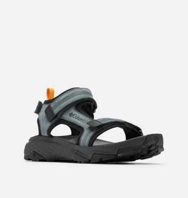 Men's Peakfreak Rush Leather Sandal, Color: Graphite, Mango, image 4