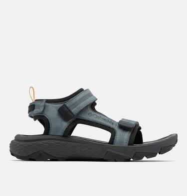 Men's Peakfreak Rush Leather Sandal, Color: Graphite, Mango, image 3