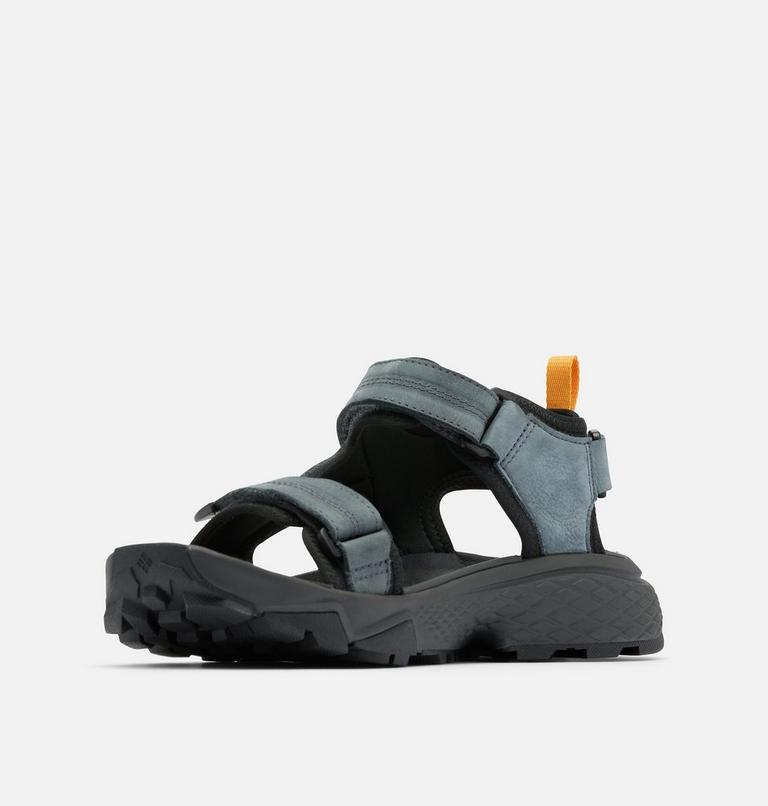 Men's Peakfreak Rush Sandal LEA, Color: Graphite, Mango, image 6