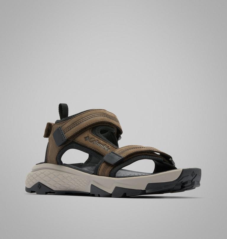 Sandalias de piel Peakfreak Rush para hombre, Color: Cordovan, Pebble, image 3