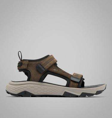 Men's Peakfreak Rush Leather Sandal, Color: Cordovan, Pebble, image 5