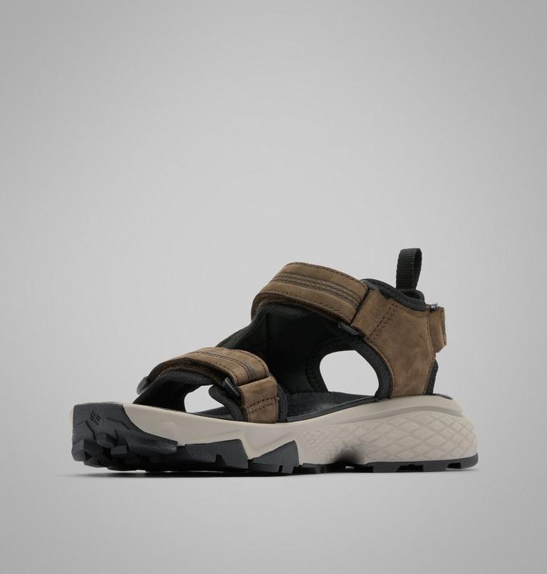 Sandalias de piel Peakfreak Rush para hombre, Color: Cordovan, Pebble, image 7