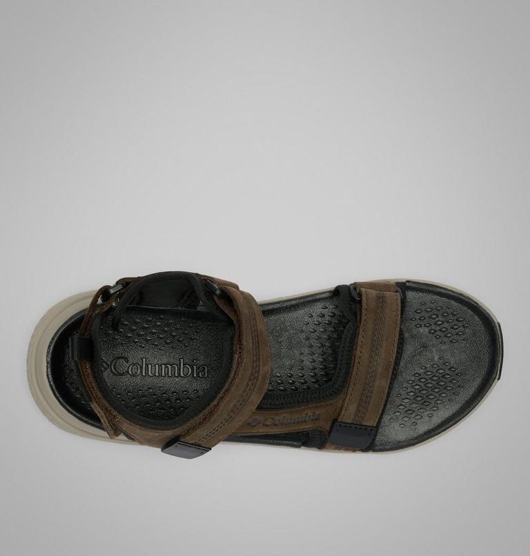 Sandalias de piel Peakfreak Rush para hombre, Color: Cordovan, Pebble, image 4