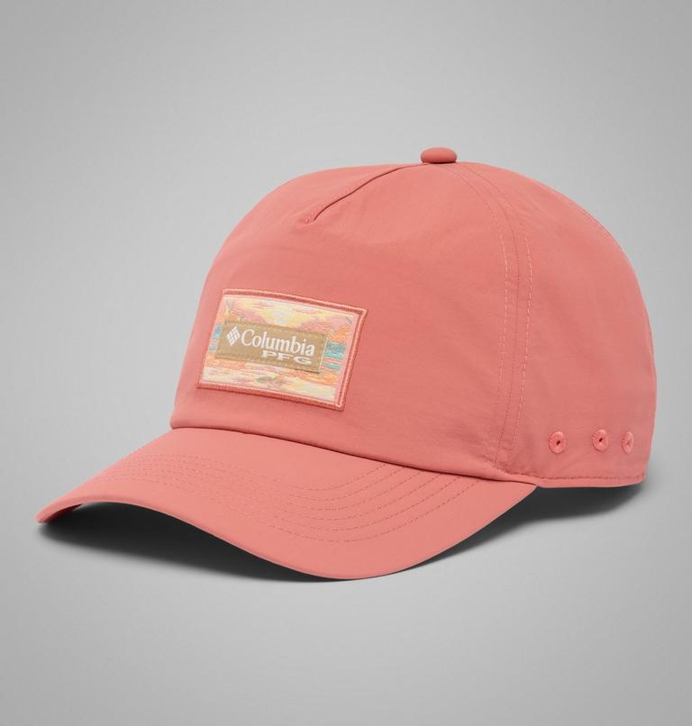 PFG Lost Waters Snap Back Ball Cap, Color: Rosewood, Open Water Waved Patch, image 1